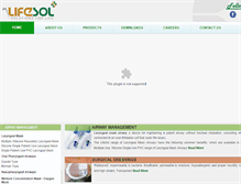 Tablet Screenshot of lifesolmedical.com